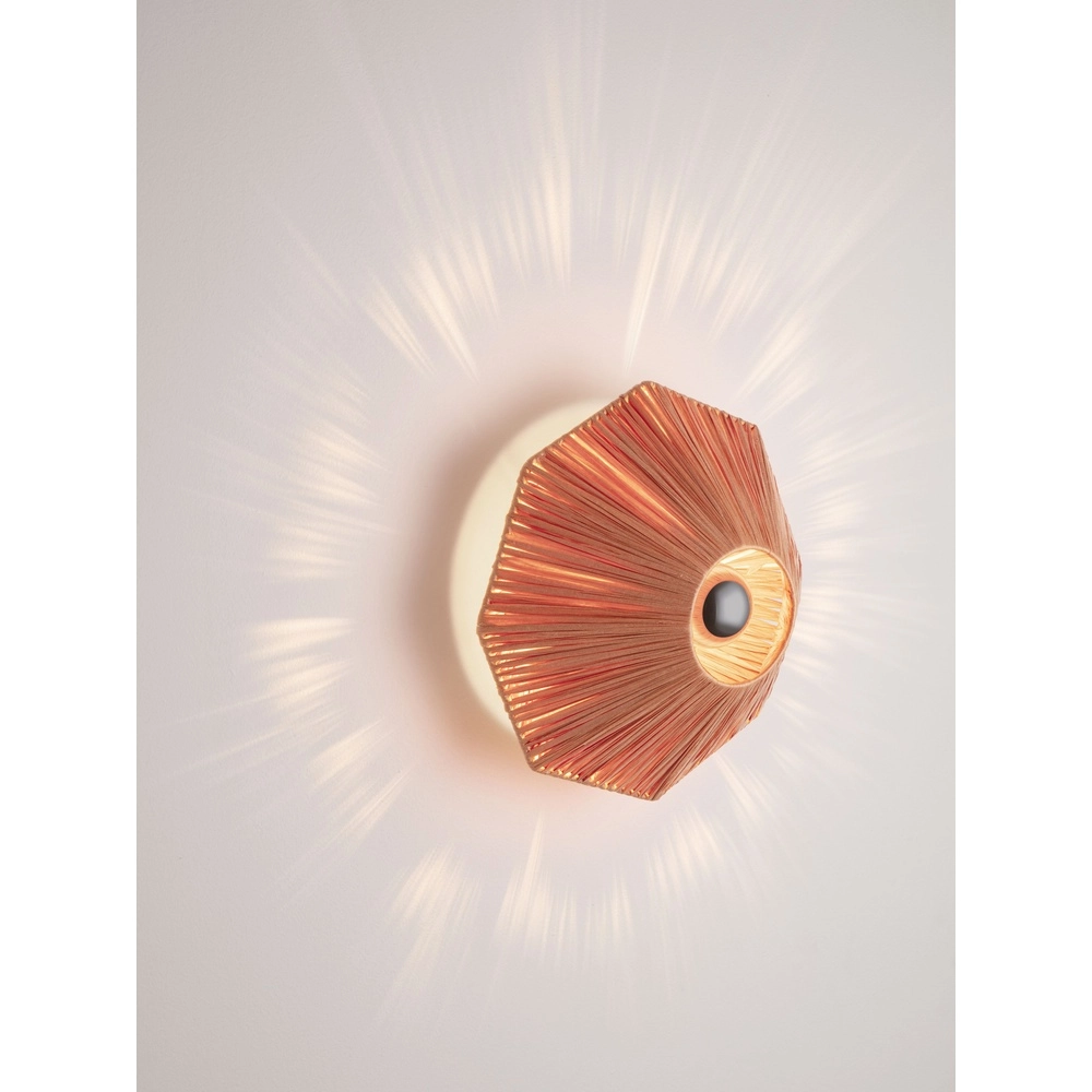 Lampe murale Elvio terre cuite Ø 30cm Lyora 5212017493873
