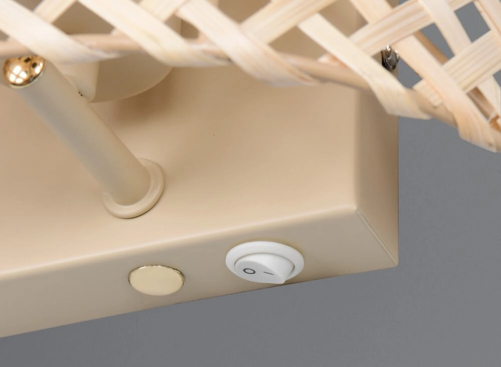 Applique murale Japandi Bina crème Trio 4017807636215