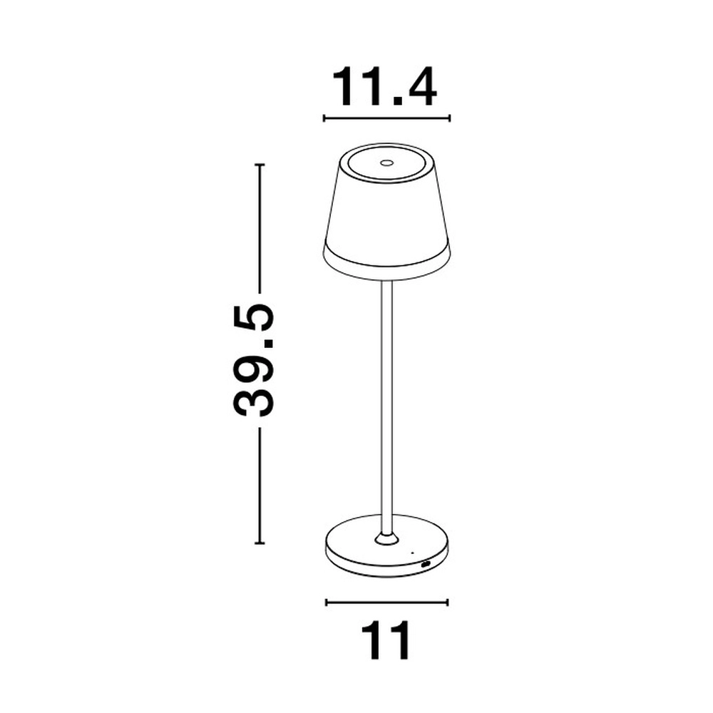 Lampe de table rechargeable Seina olive Lyora 5212017444448