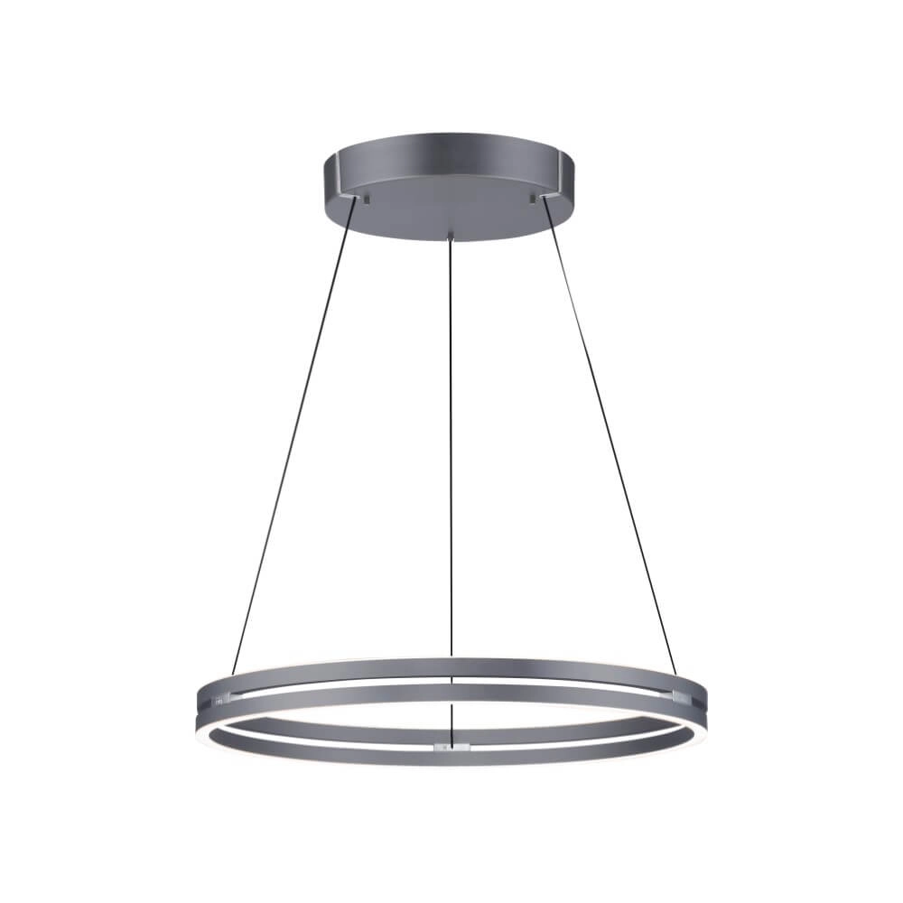 Lampe suspendue élégante Pure E-Loop gris Ø 70cm Lampe suspendue élégante Pure E-Loop gris Ø 70cm