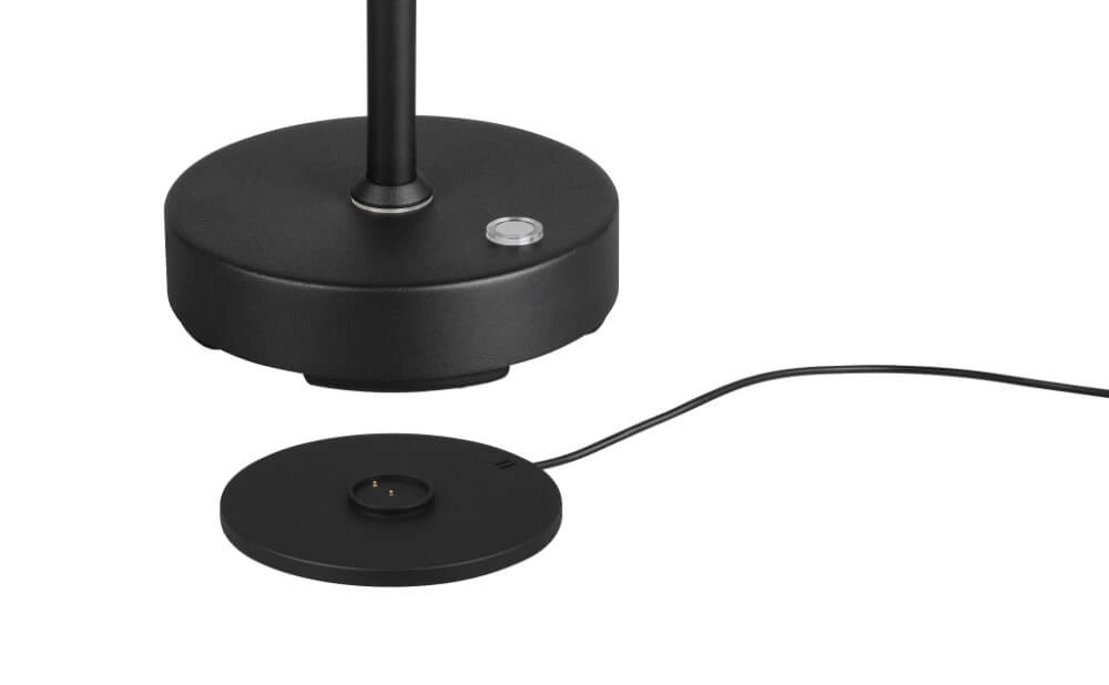Lampe de bureau noire Moreno rechargeable Trio 4017807617993
