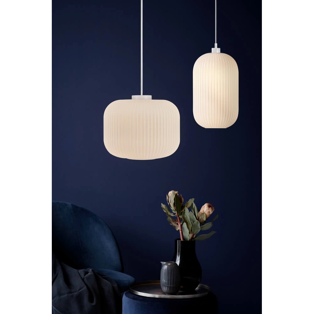 Suspension blanche Milford Ø 20cm Nordlux 5701581406988