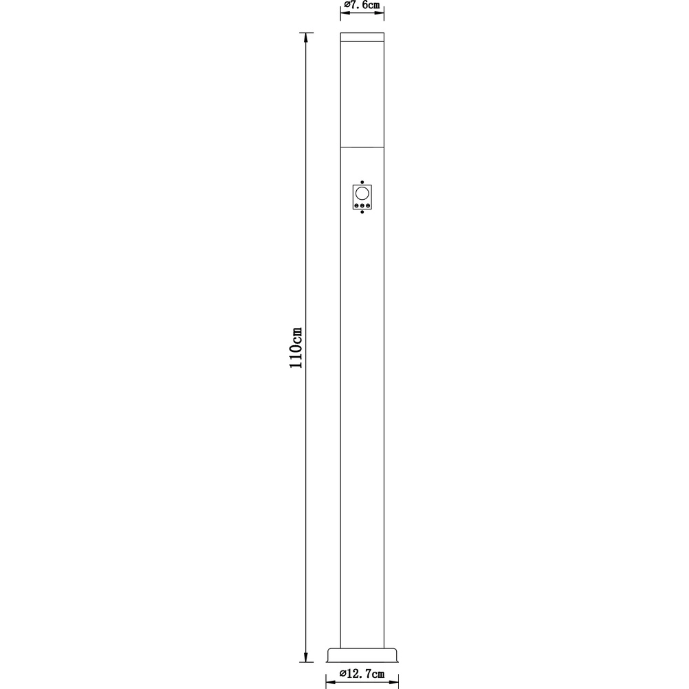 Éclairage de chemin Boston Acier inoxydable avec capteur Globo 9007371118465