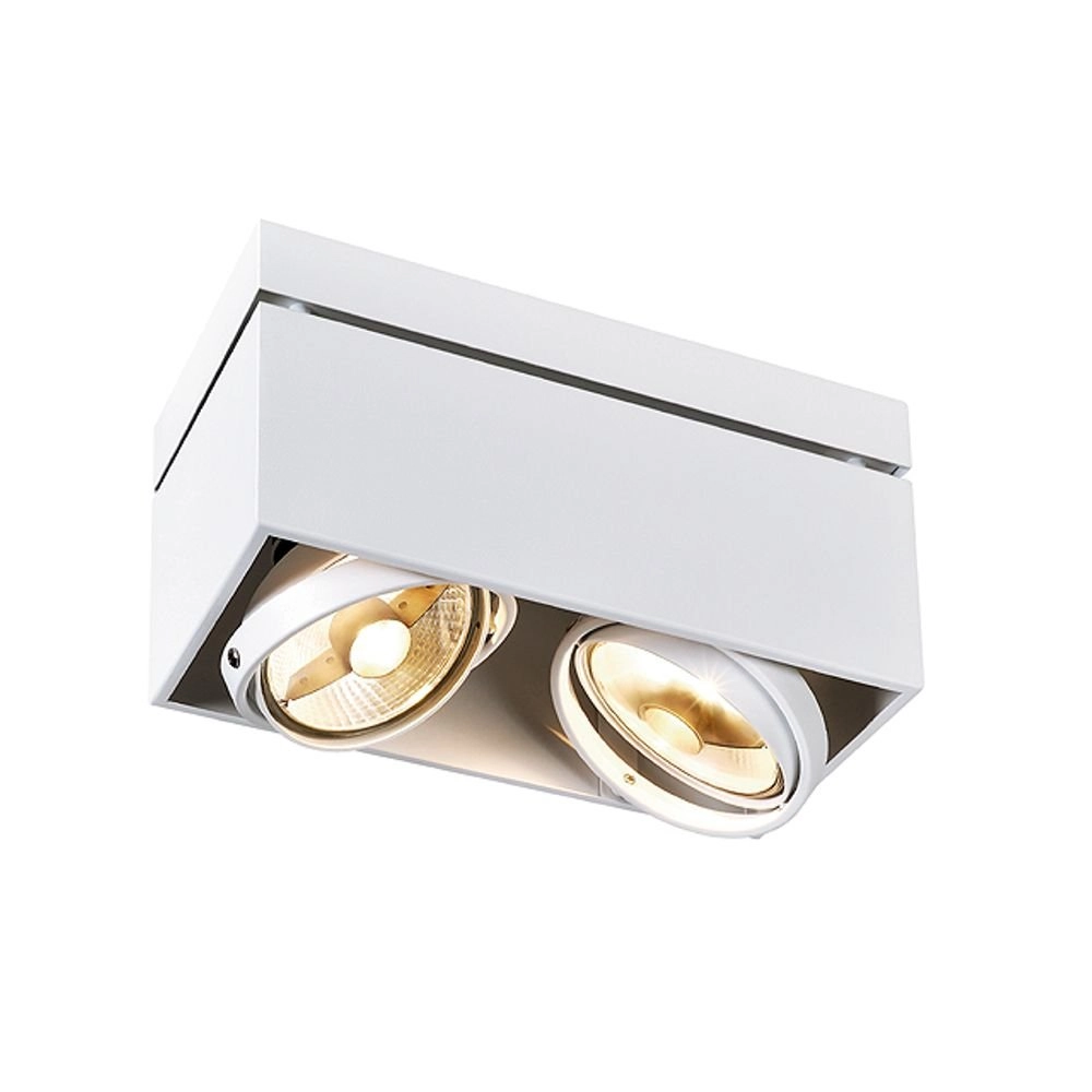 Spot de plafond Kardamod Surface Square ES111 2 lumières blanc