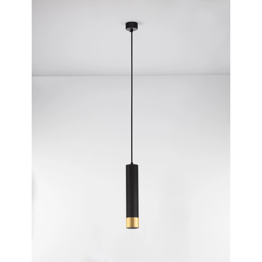 Suspension design Picto 30cm noir avec or Lyora 5212017430373