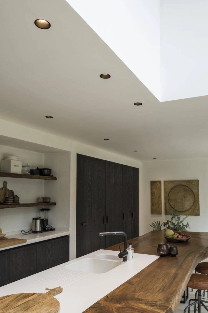 Spot encastrable Horn 10,3 cm noir SLV 4024163150163