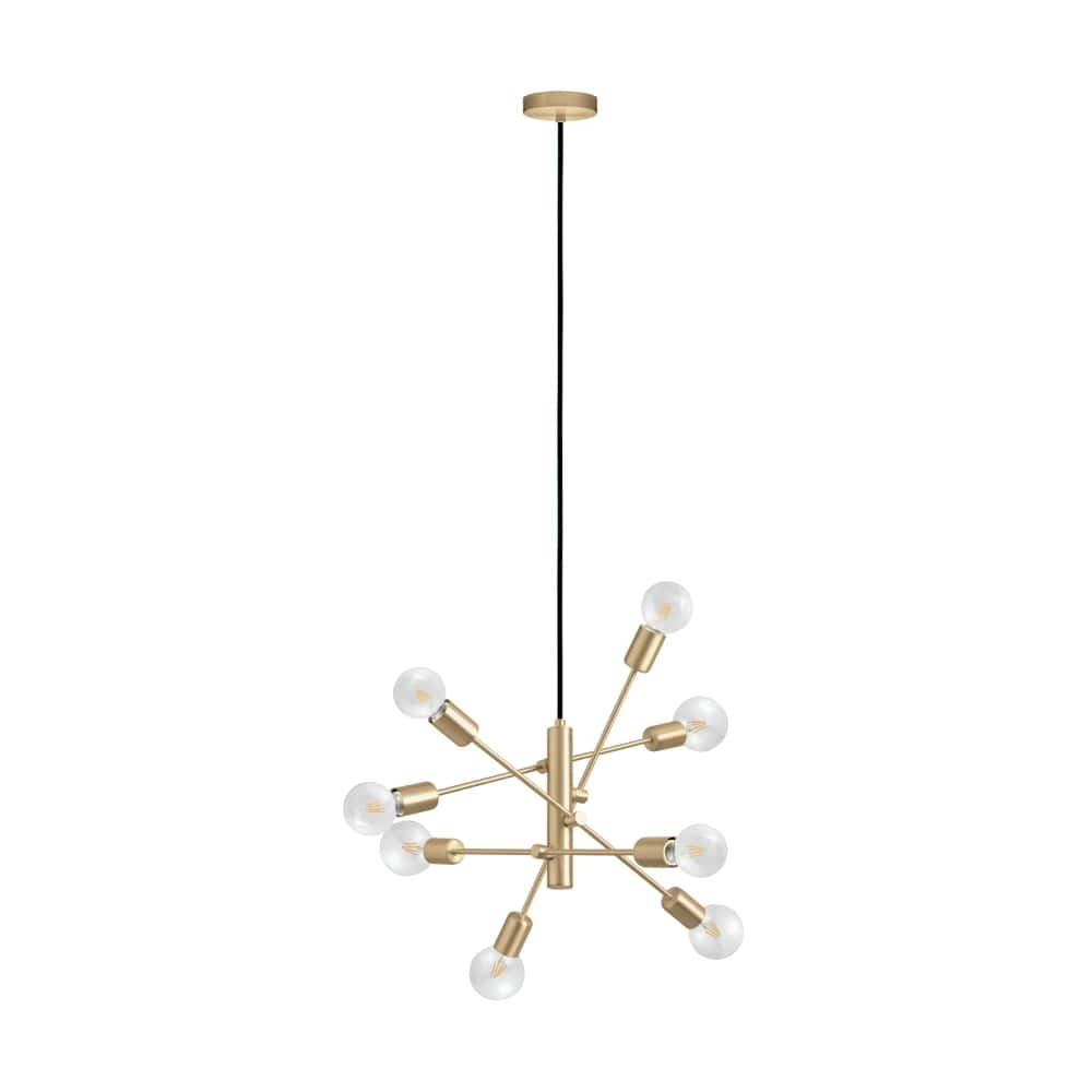 Lampe suspendue dorée Gradoli 1 Lampe suspendue dorée Gradoli 1
