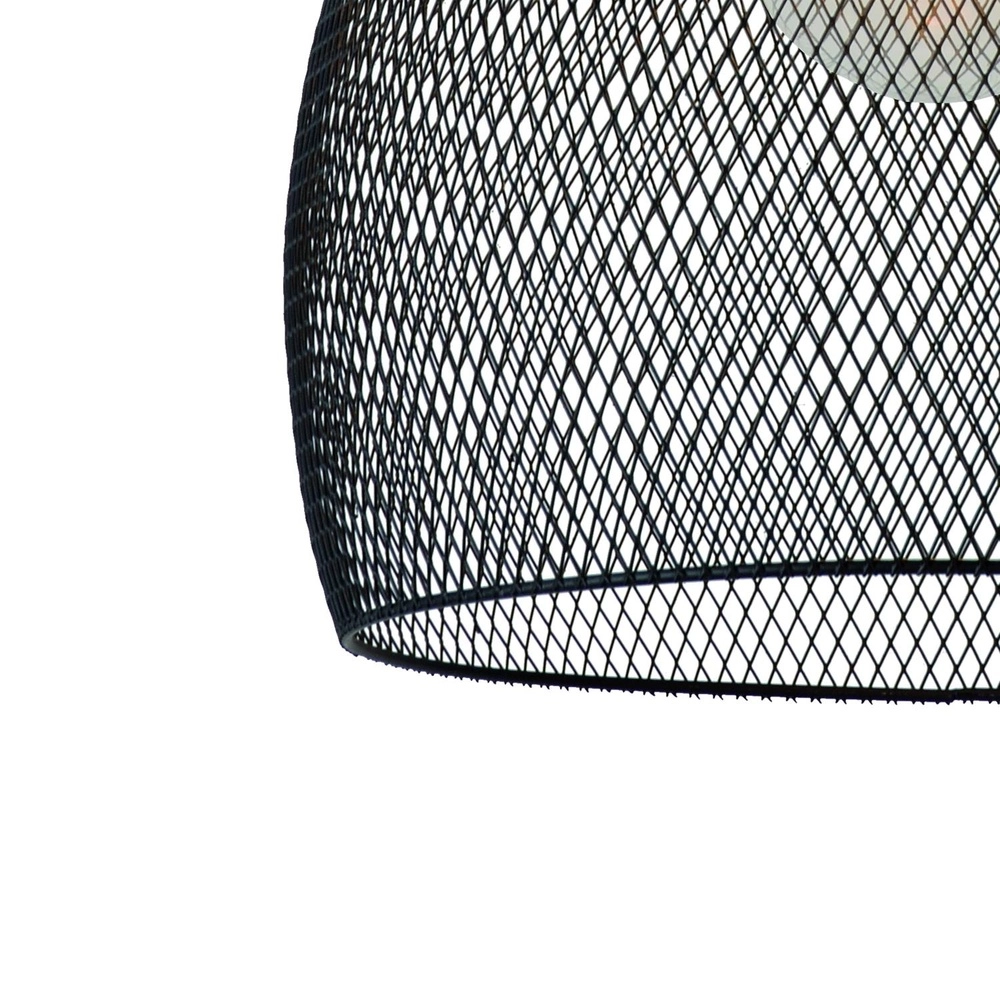 Lampe pendante en maille Mesh Ø 28 cm noir Lucide 5411212430397