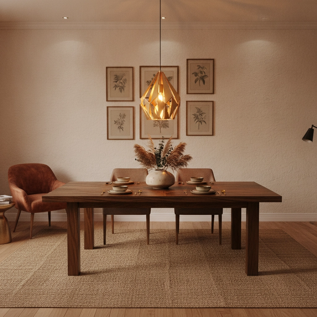 Lampe suspendue dorée Carlton Ø 31 cm