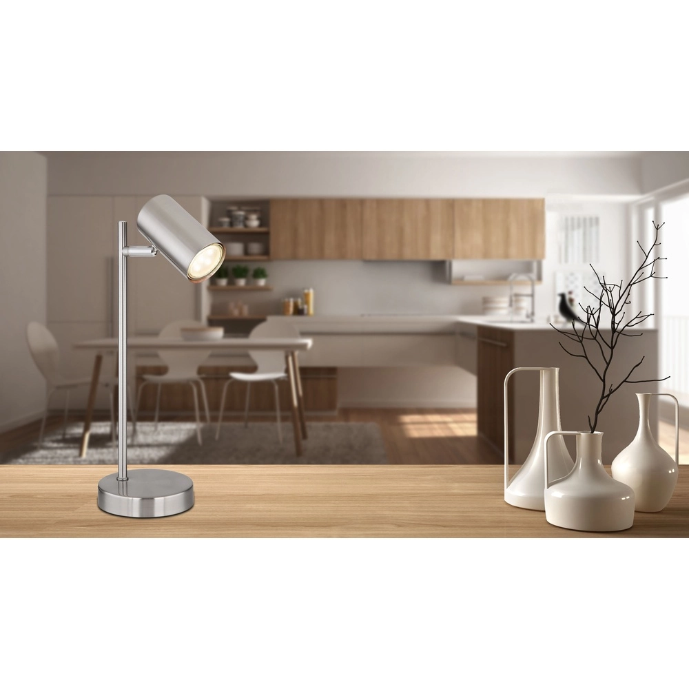Lampe de table Robby nickel Globo 9007371419883