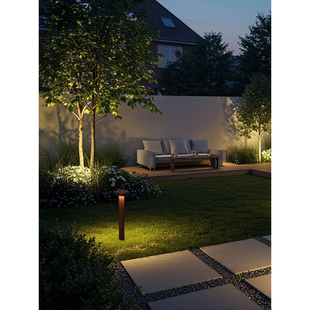 Lampe de jardin conçue Balic 50 cm brun rouille Lyora 5212017497178