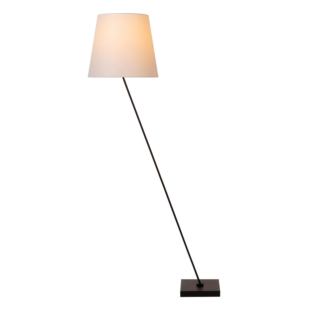 Lampe de pied Pendio Noir avec capuche blanche Lucide 5411212194084