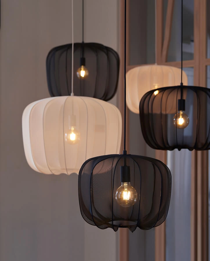 Suspension Bohème Plumeria noir Ø 50cm Light & Living 8717807651404