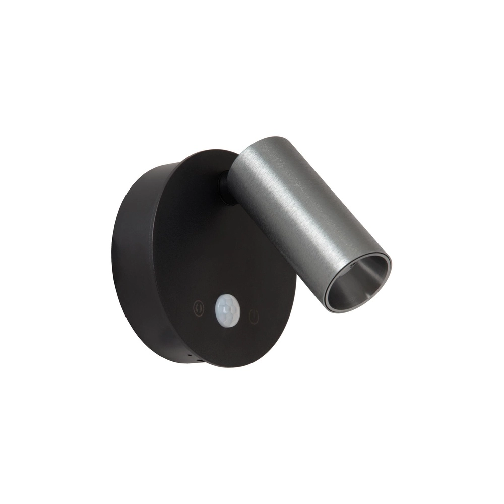 Lampe murale rechargeable avec capteur Toni Gris métallique magnétique