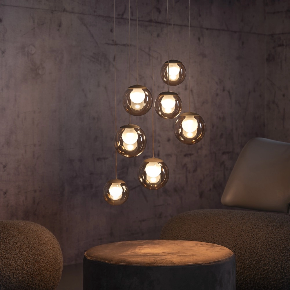 Lampe suspendue à 7 lampes Pure Popup Bronce Paul Neuhaus 4012248396681