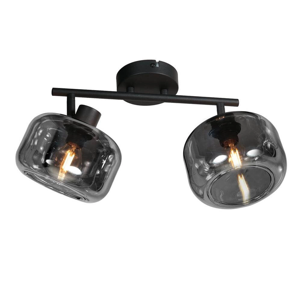 Plafonnier noir Tenebris double Steinhauer 8712746178104