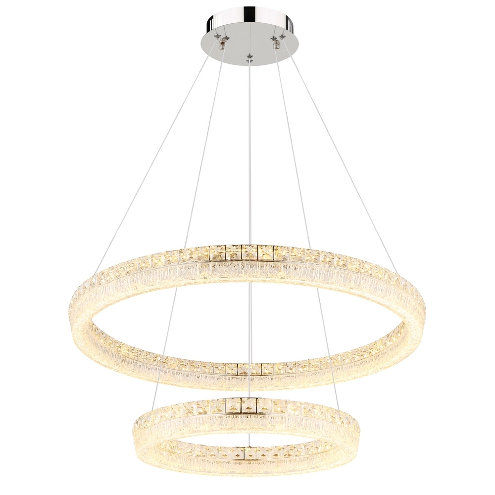 Lampe suspendue Laurel chrome Ø 80cm Globo 9007371569779