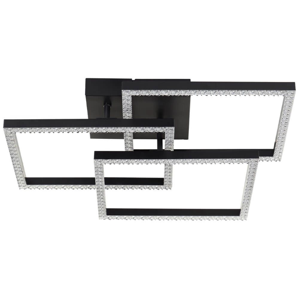 Plafonnier noir Ranni 2500lm Brilliant 4004353442148