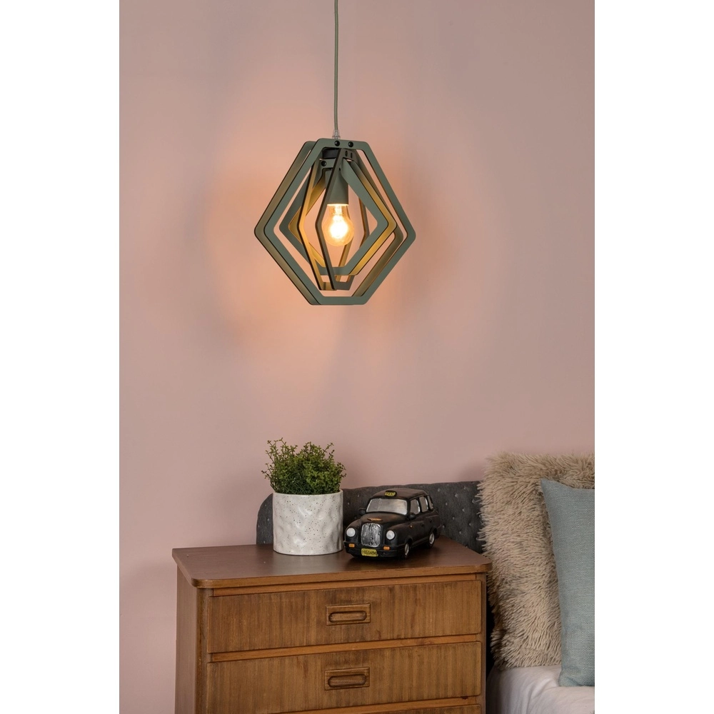 Lampe suspendue pour la chambre des enfants Mauro Vert Lucide 5411212771490