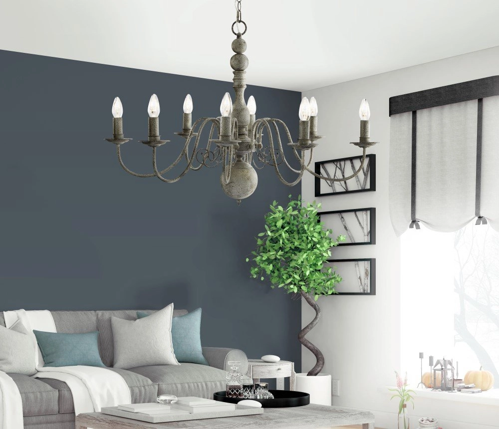 Lustre ovale Greythorne Searchlight 5053423020112