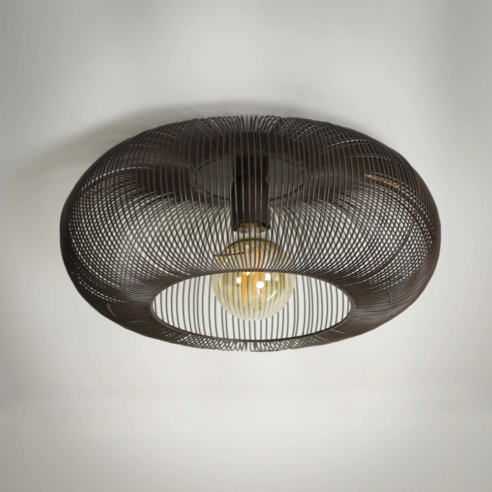 Lampe de plafond en fil de fer Copper Ø 43cm - nickel noir Lyora 8716803513235