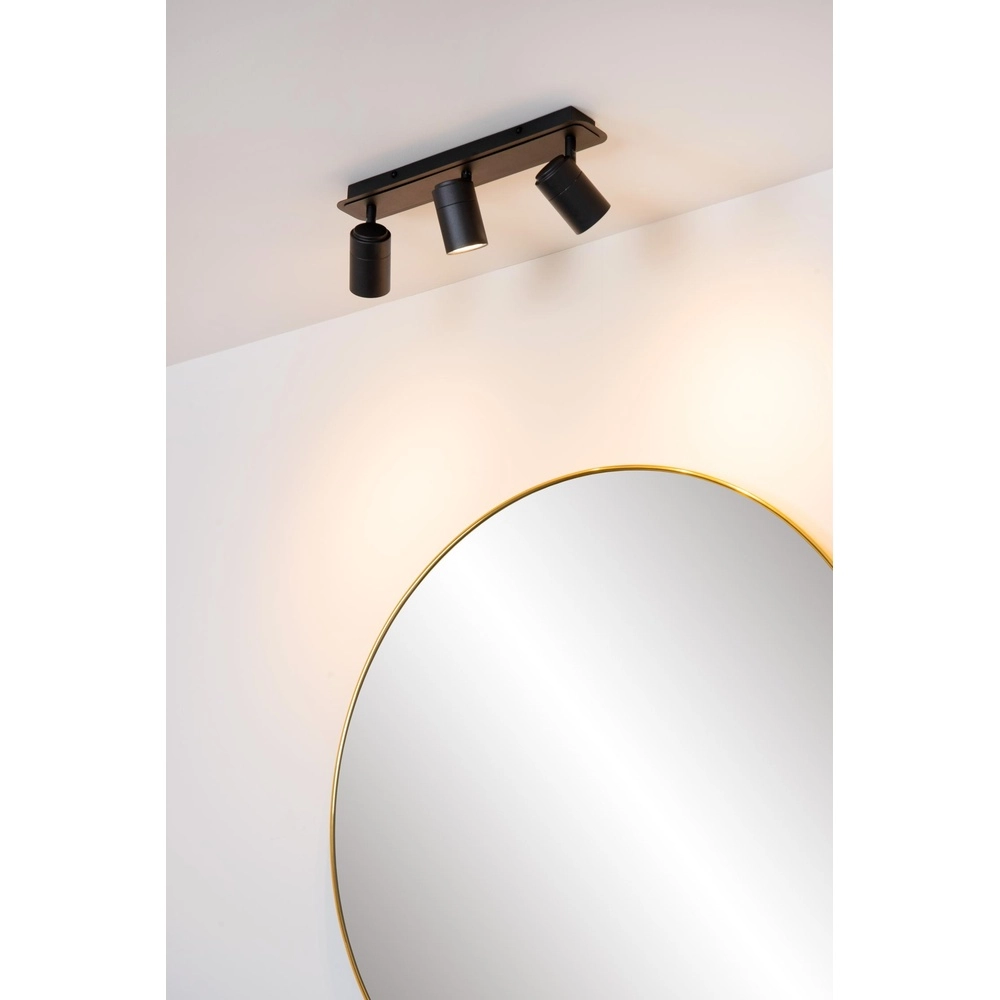 Projecteur de plafond Lennert Noir à 3 lumières Lucide 5411212262691