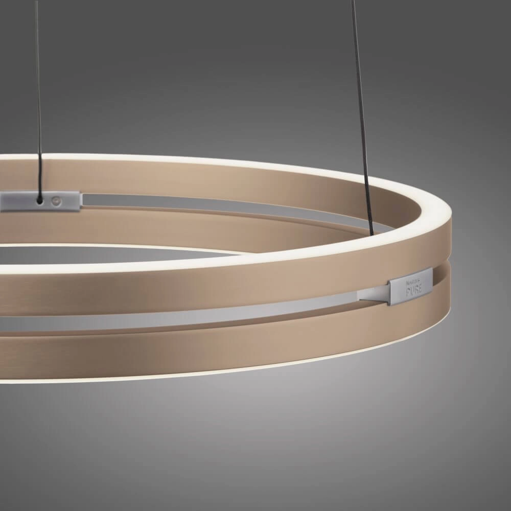 Lampe suspendue élégante Pure E-Loop laiton Paul Neuhaus 4012248372265