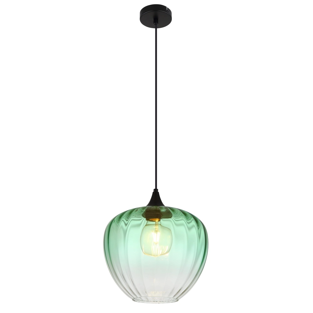 Lampe suspendue Sander Verre vert