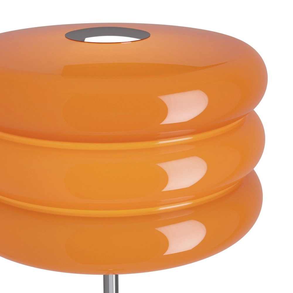 Lampadaire de conception Tortora chrome avec orange Ø 30cm Eglo 9008606405626