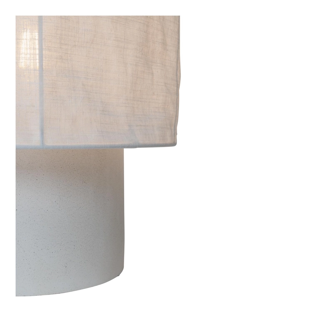 Lampe de table Tissaja Ø 30cm de blanc Lucide 5411212061607