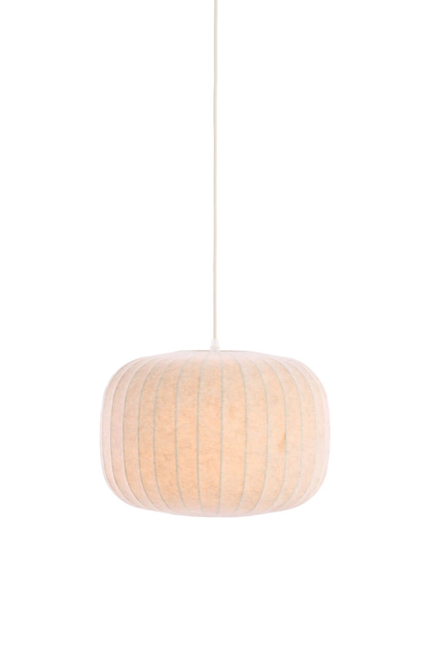Suspension Japandi Lexa crème Ø 35cm