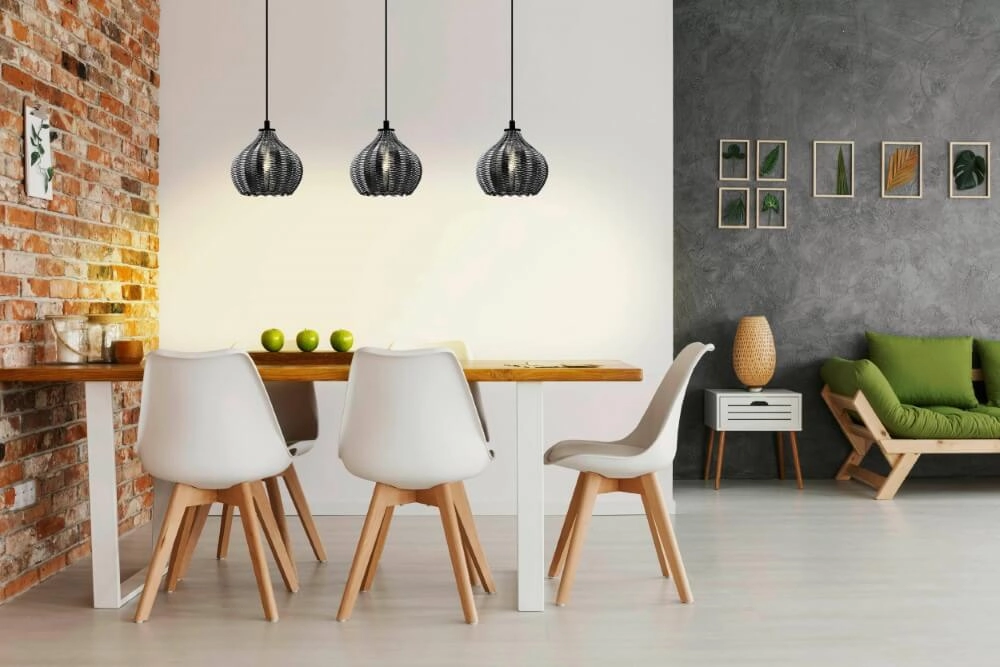 Lampe suspendue en verre à 3 lumières Tamallat Eglo 9002759435776