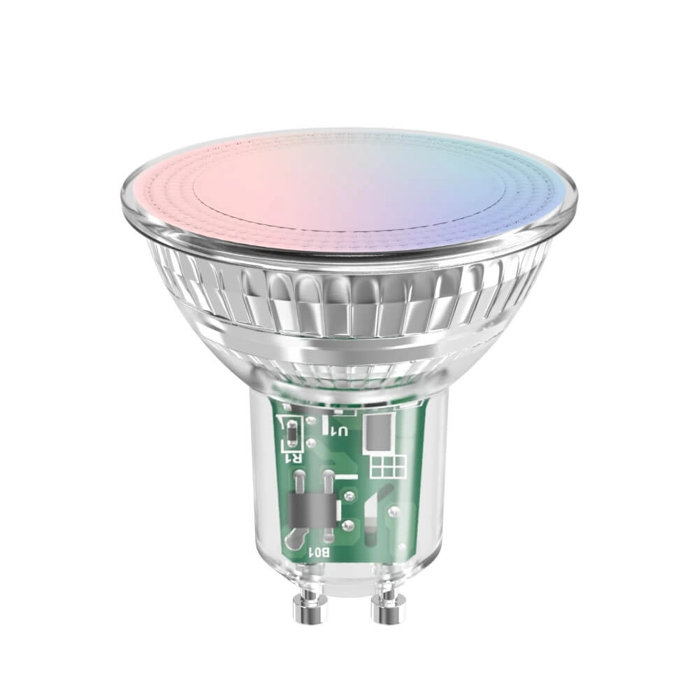 Ampoule LED intelligente 4,9W - GU10 - Led - 345lm avec verre RVB