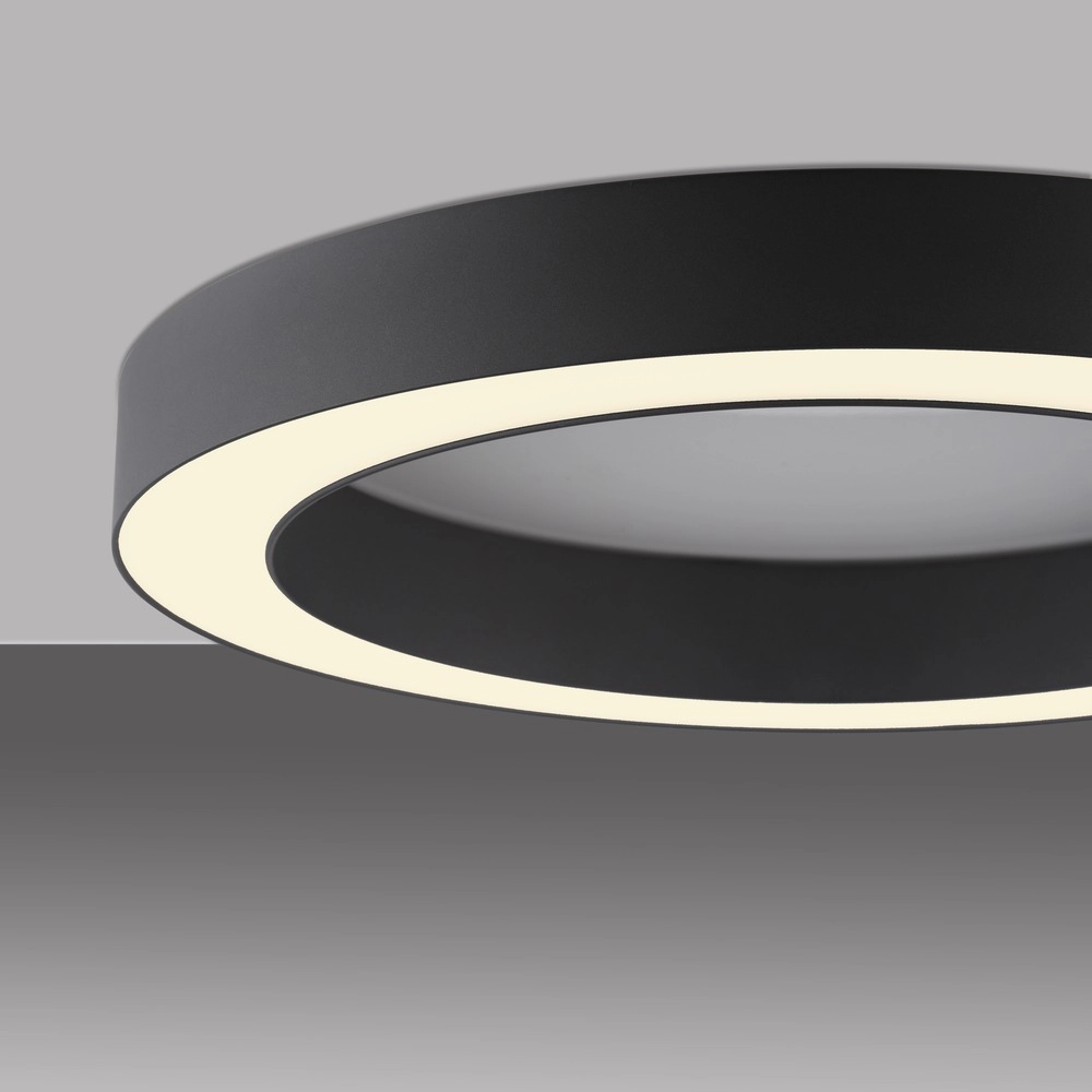 Lampe de plafond LED élégante Pure Lines Round Ø 35cm - graphite Paul Neuhaus 4012248395219