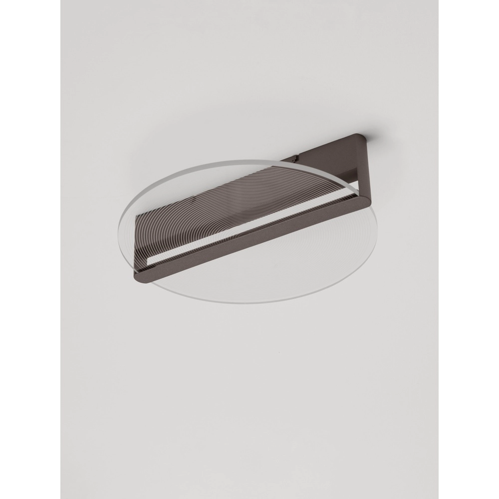 Plafonnier élégant Noah Ø 42cm marron café Lyora 5212017439390