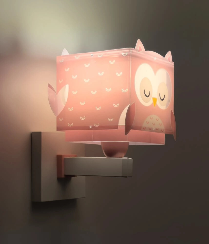 Veilleuse murale Pink Owl Dalber 8420406644899