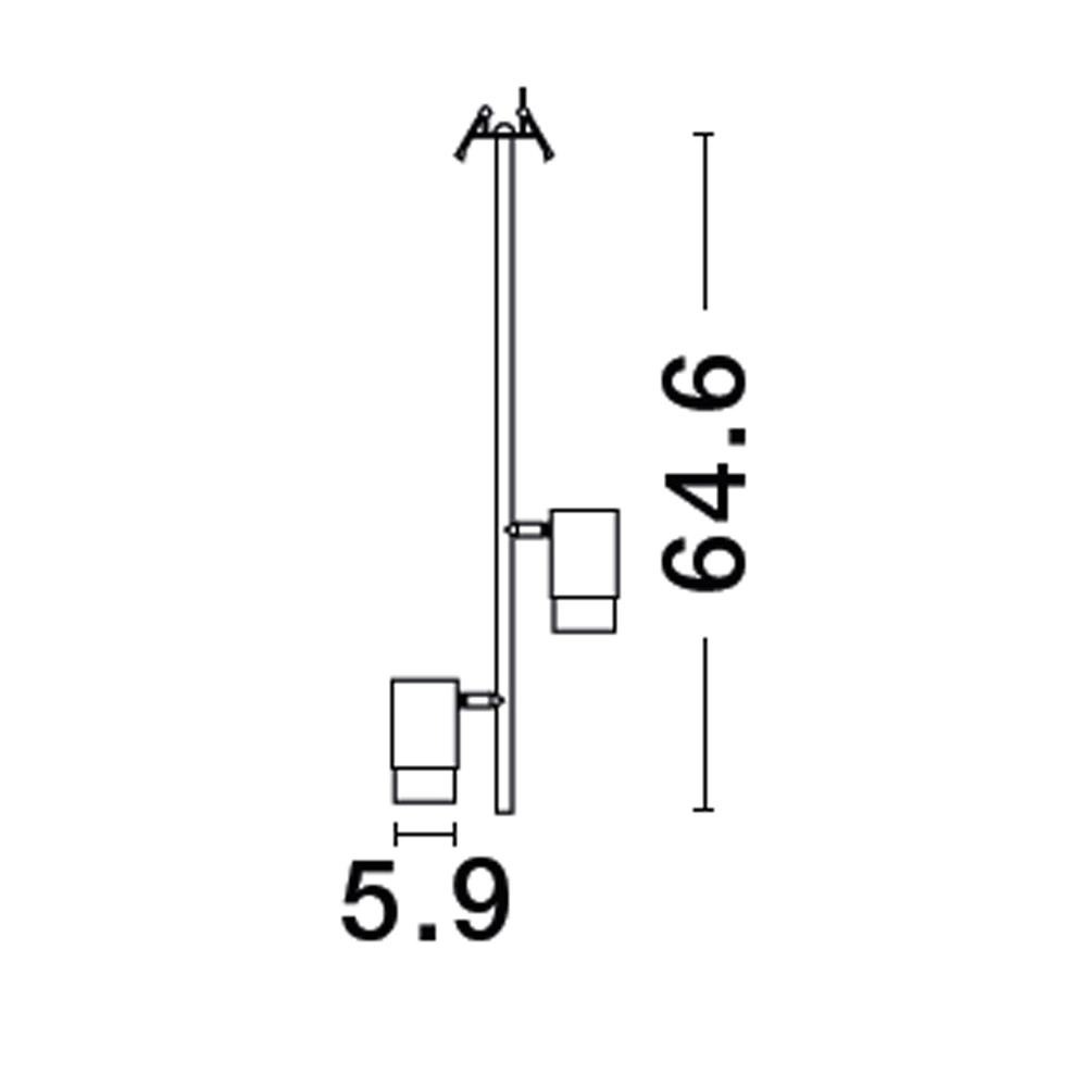 Plafonnier Pongo Double noir et or intégré Lyora 5212017441713