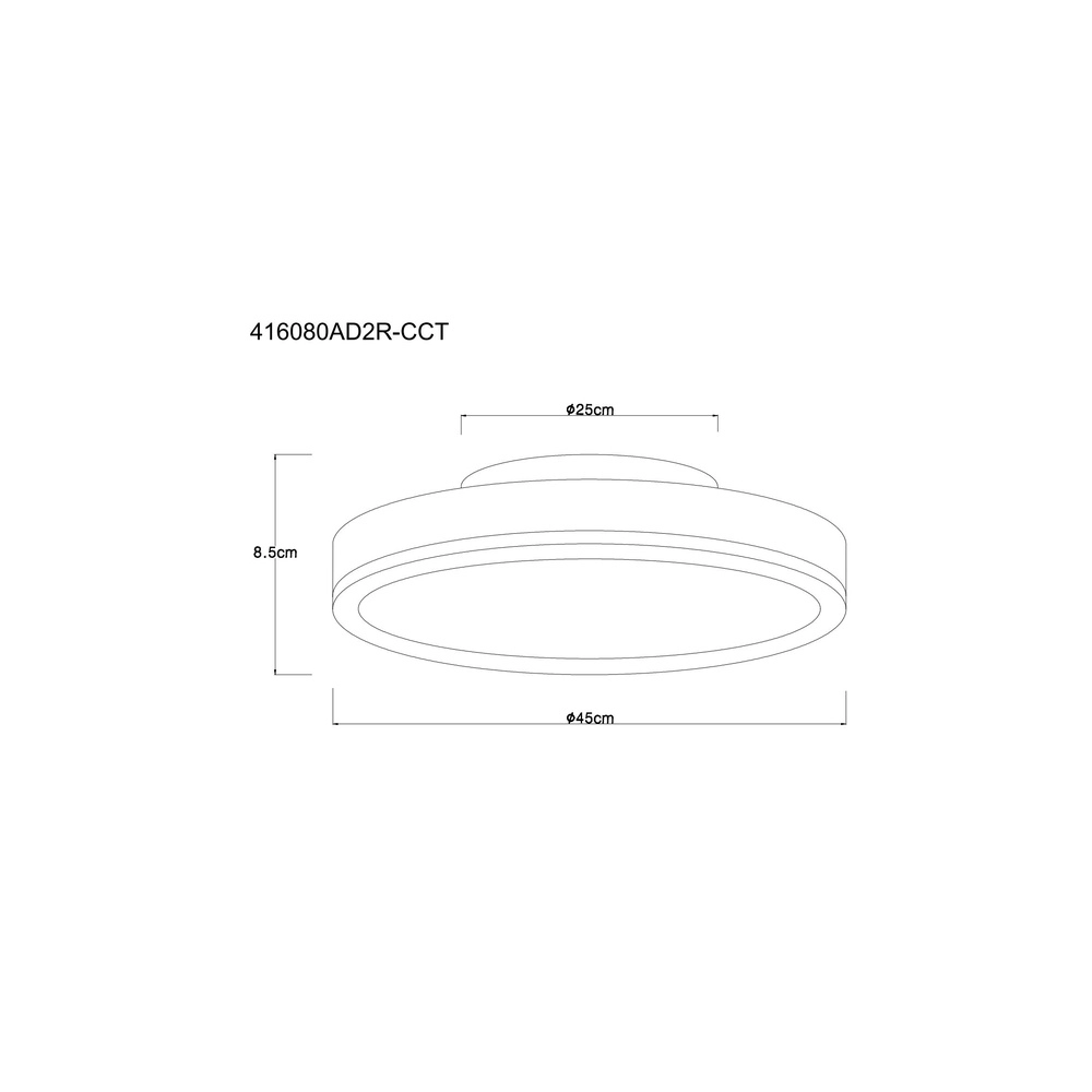 Lampe de plafond à design Doro Ø 45 cm gris argenté Globo 9007371525553