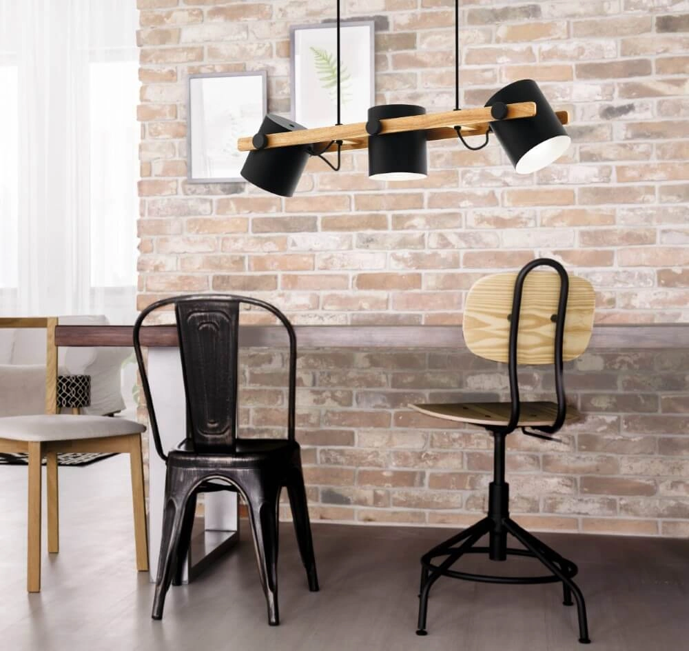 Lampe suspendue pour salle à manger Hornwood 3 lumières Eglo 9002759435172