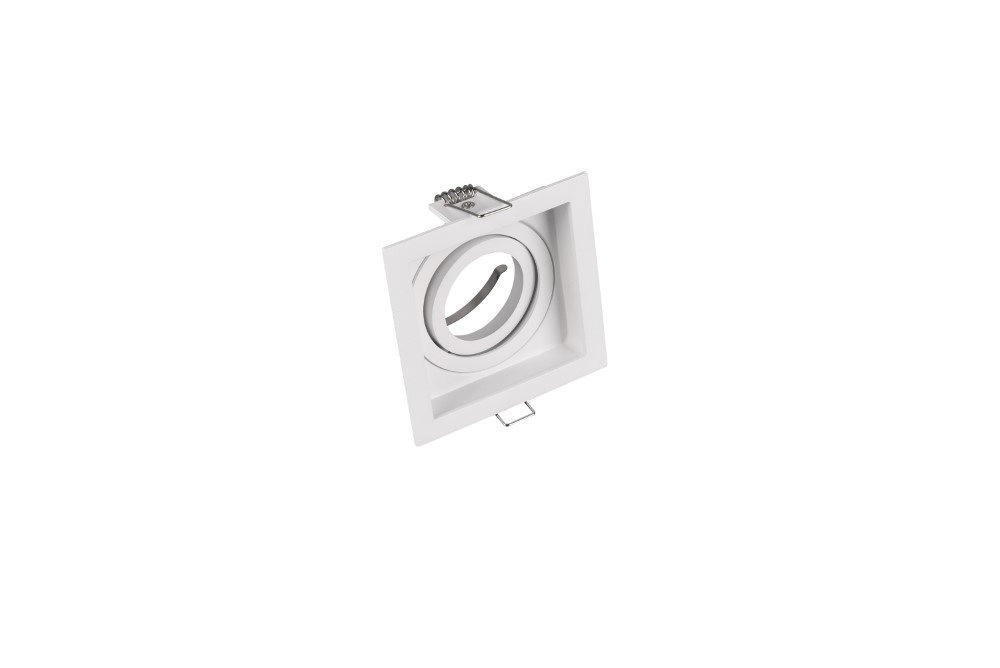 Projecteur orientable Kenai GU10 carré blanc Trio 4017807455946