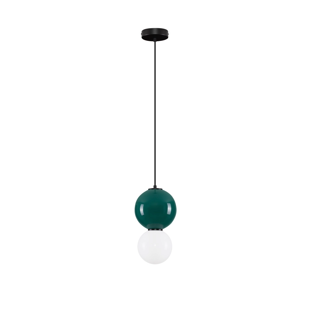 Suspension Noesis Ø 18cm vert avec blanc Suspension Noesis Ø 18cm vert avec blanc