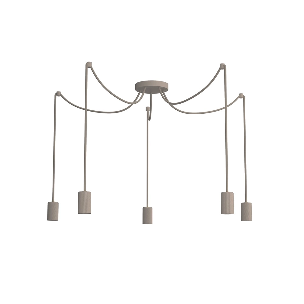 Lampe suspendue Spyder Brun sable 5 clair