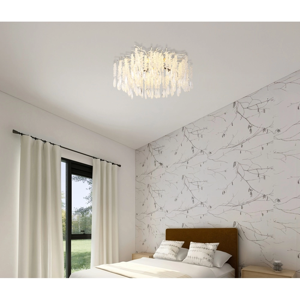 Lampe de plafond Kinga gris argenté Ø 60cm Globo 9007371578979