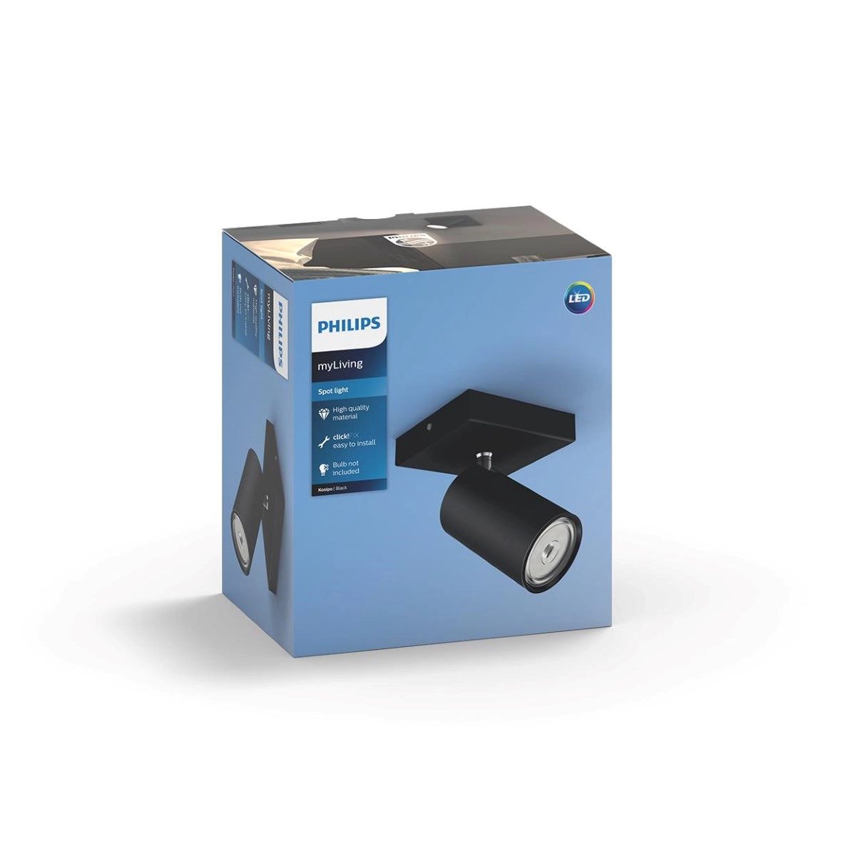 Lampe Kosipo noir Philips 8718696164884