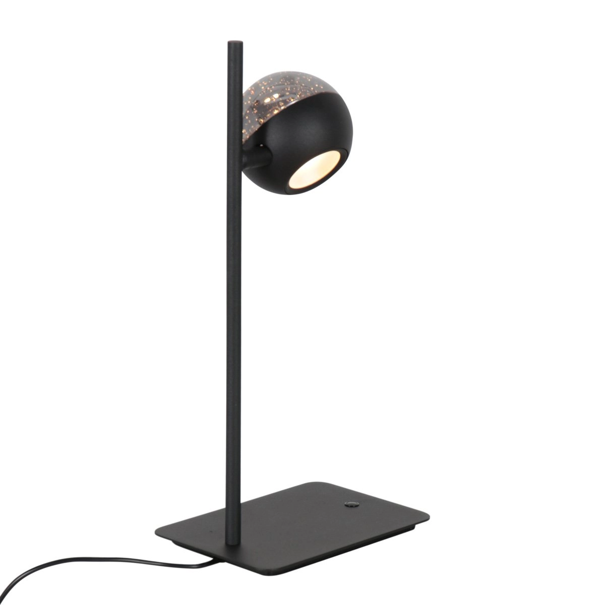 Lampe de bureau à LED Belluno noir avec verre - ajustable Steinhauer 8712746183962