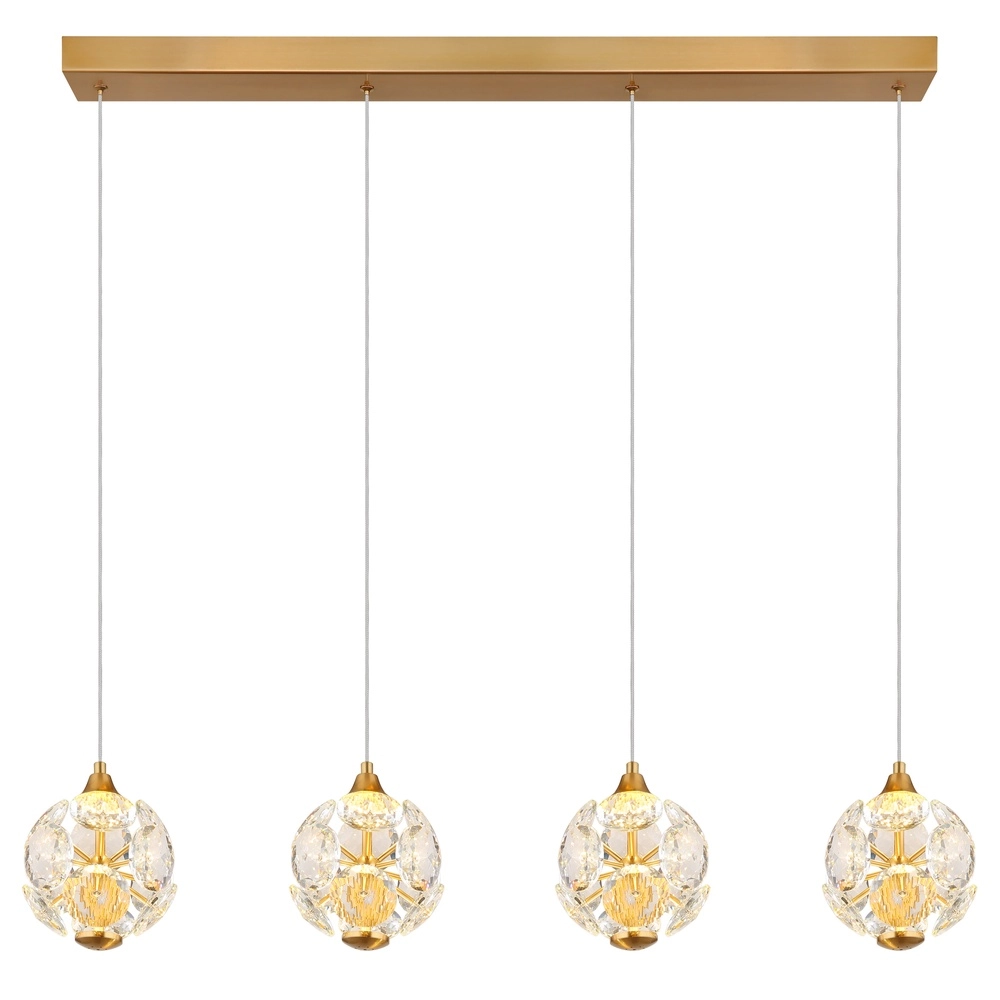 Lampe suspendue à 4 lumières Virina Or Globo 9007371452620
