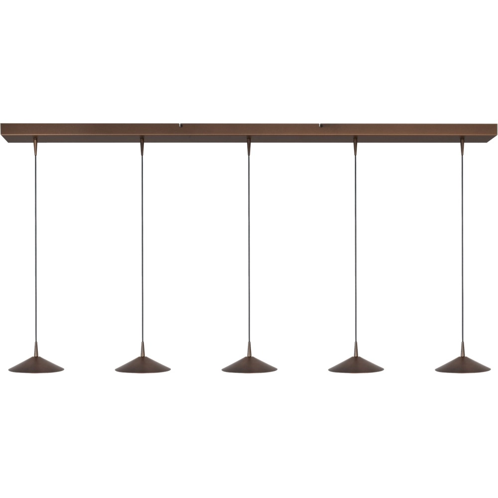 Lampe suspendue à 5 lumières Ceppo Brun cacao Ø 18 cm