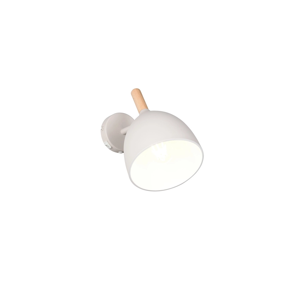 Lampe murale Jerano Gris avec interrupteur
