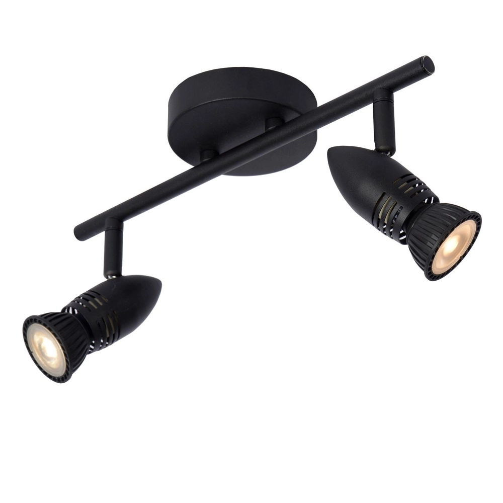Projecteur de plafond Caro 2-noir clair Lucide 5411212134233