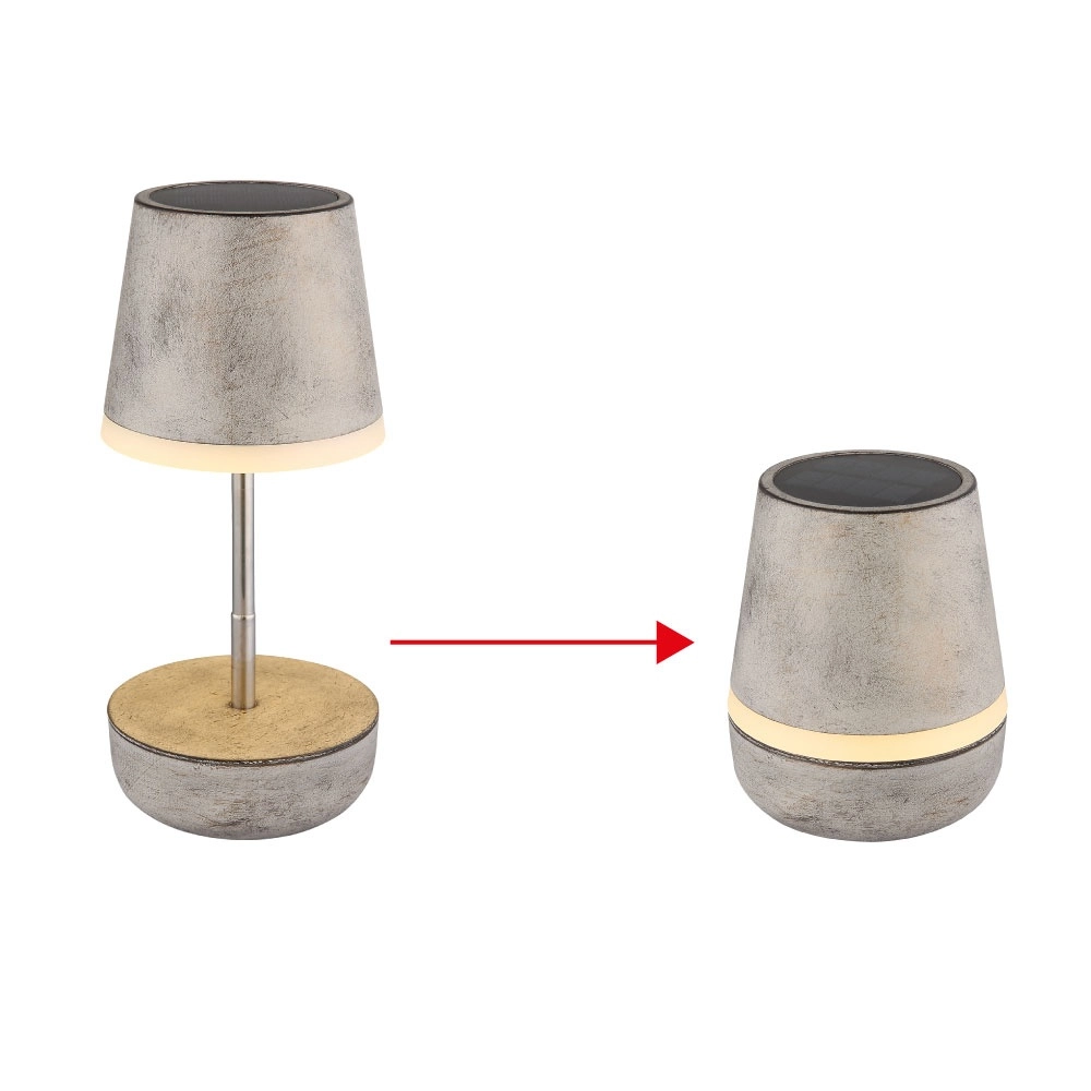 Lampe de table solaire Felina brun sable Globo 9007371516506
